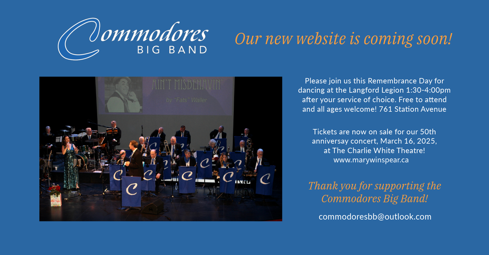 Commodores Big Band - Victoria's Big Band!